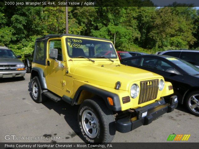 2000 Jeep Wrangler SE 4x4 in Solar Yellow