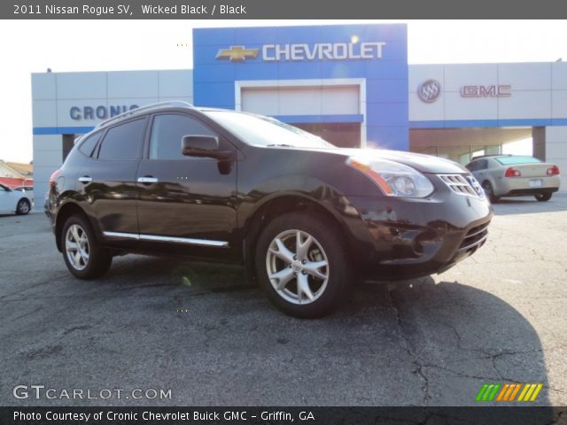 2011 Nissan Rogue SV in Wicked Black