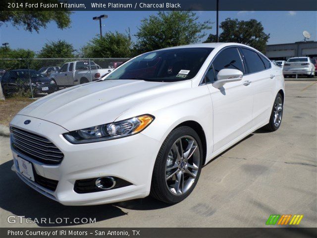 2014 Ford Fusion Titanium in White Platinum