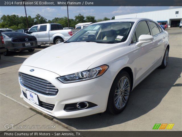 2014 Ford Fusion SE EcoBoost in White Platinum