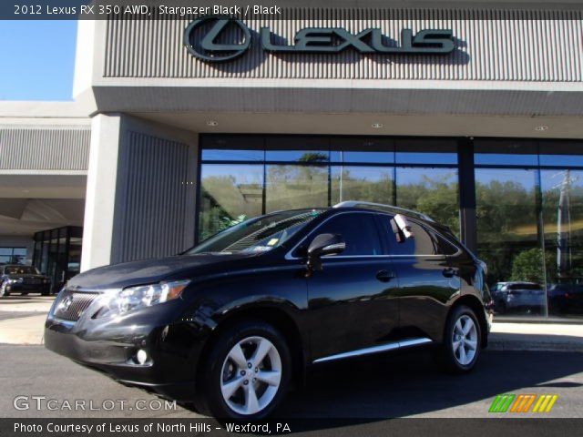 2012 Lexus RX 350 AWD in Stargazer Black