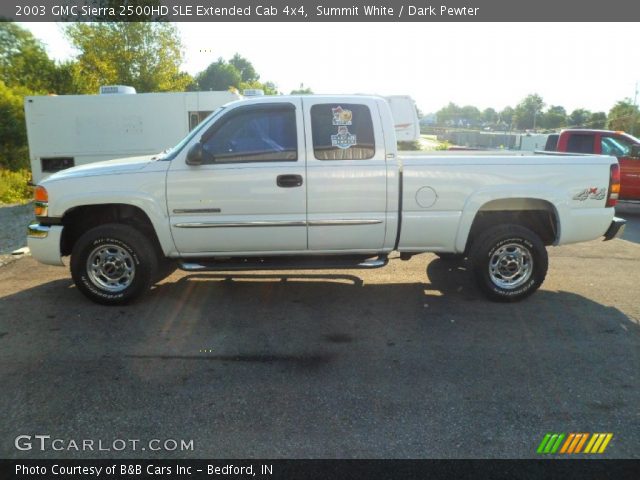 2003 GMC Sierra 2500HD SLE Extended Cab 4x4 in Summit White