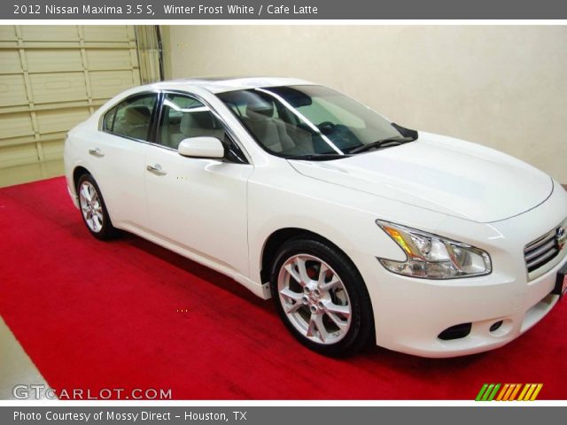 2012 Nissan Maxima 3.5 S in Winter Frost White