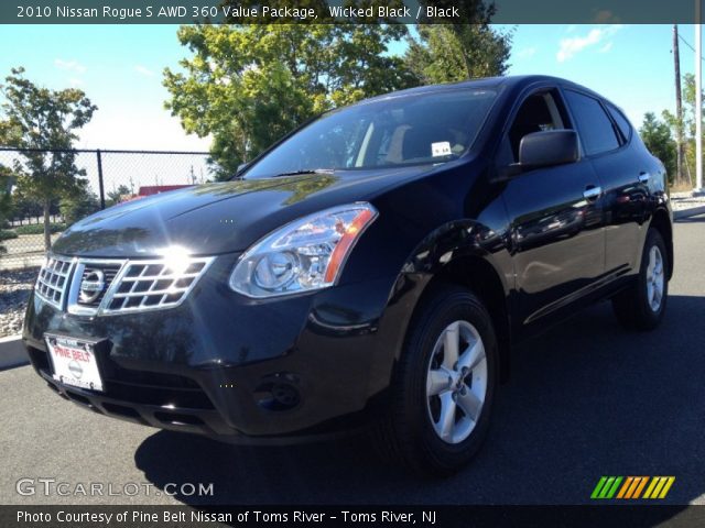 2010 Nissan Rogue S AWD 360 Value Package in Wicked Black