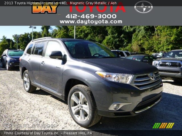 2013 Toyota Highlander Limited 4WD in Magnetic Gray Metallic
