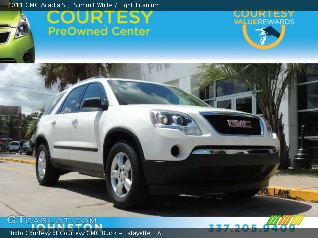 2011 GMC Acadia SL in Summit White