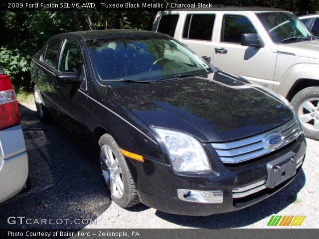 Tuxedo Black Metallic 2009 Ford Fusion Sel V6 Awd