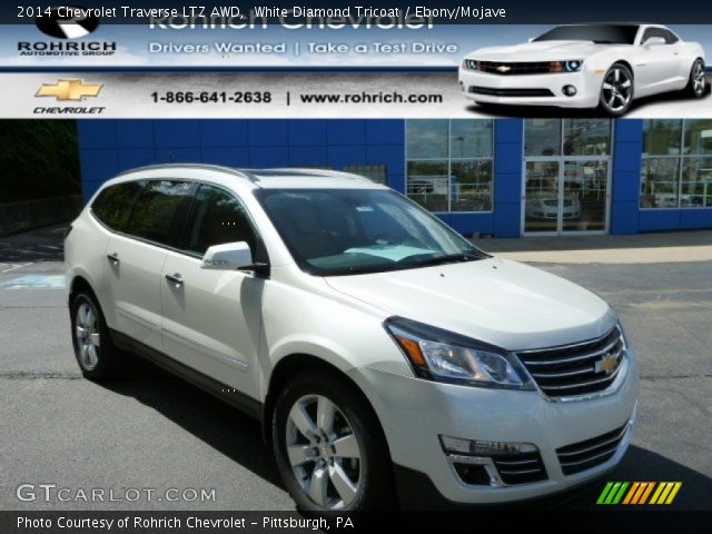 2014 Chevrolet Traverse LTZ AWD in White Diamond Tricoat