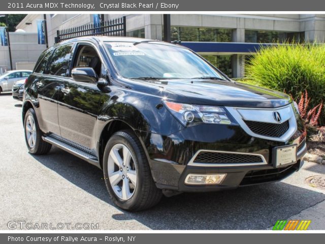 2011 Acura MDX Technology in Crystal Black Pearl