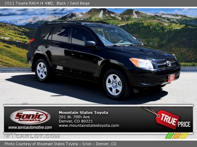 2011 Toyota RAV4 I4 4WD in Black