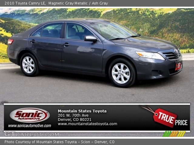 2010 Toyota Camry LE in Magnetic Gray Metallic
