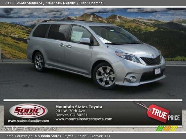 2013 Toyota Sienna SE in Silver Sky Metallic