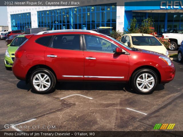 2012 Nissan Rogue SV in Cayenne Red
