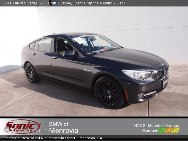 2010 BMW 5 Series 535i Gran Turismo in Dark Graphite Metallic