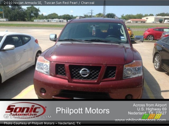 2010 Nissan Armada SE in Tuscan Sun Red Pearl