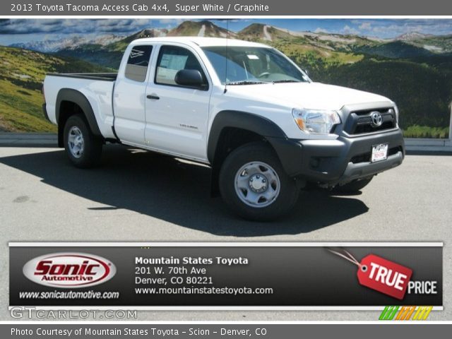 2013 Toyota Tacoma Access Cab 4x4 in Super White