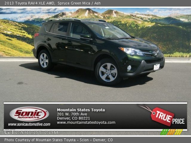 2013 Toyota RAV4 XLE AWD in Spruce Green Mica