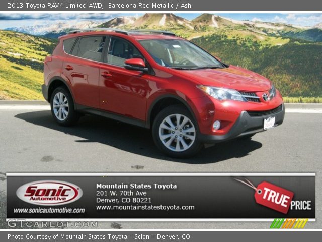 2013 Toyota RAV4 Limited AWD in Barcelona Red Metallic