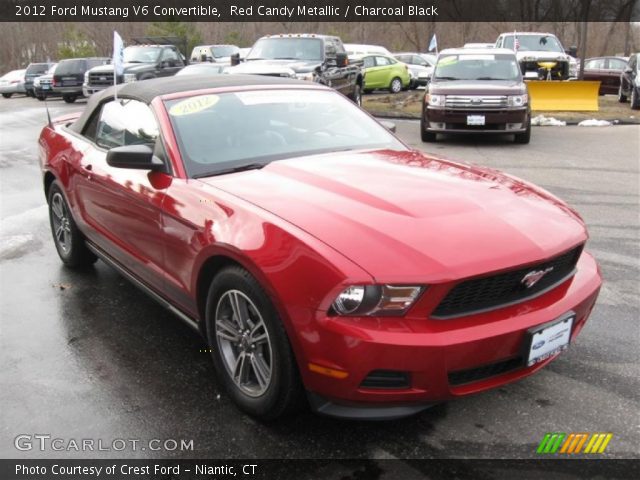 2012 Ford Mustang V6 Convertible in Red Candy Metallic