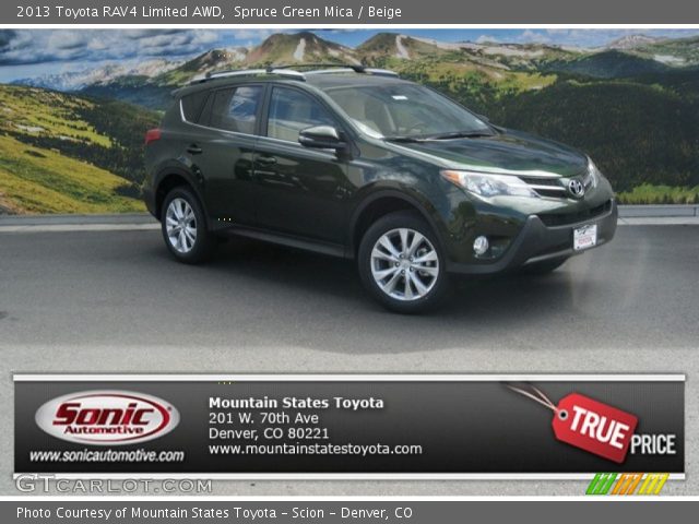 2013 Toyota RAV4 Limited AWD in Spruce Green Mica