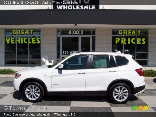 2013 BMW X3 xDrive 28i in Alpine White