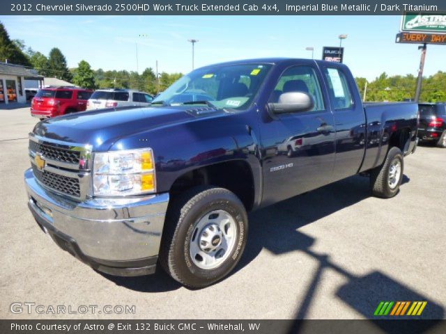 2012 Chevrolet Silverado 2500HD Work Truck Extended Cab 4x4 in Imperial Blue Metallic