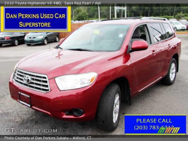 2010 Toyota Highlander V6 4WD in Salsa Red Pearl