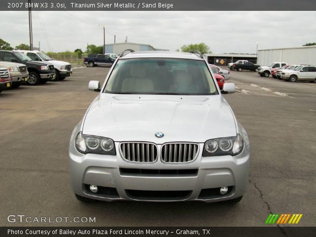 2007 BMW X3 3.0si in Titanium Silver Metallic