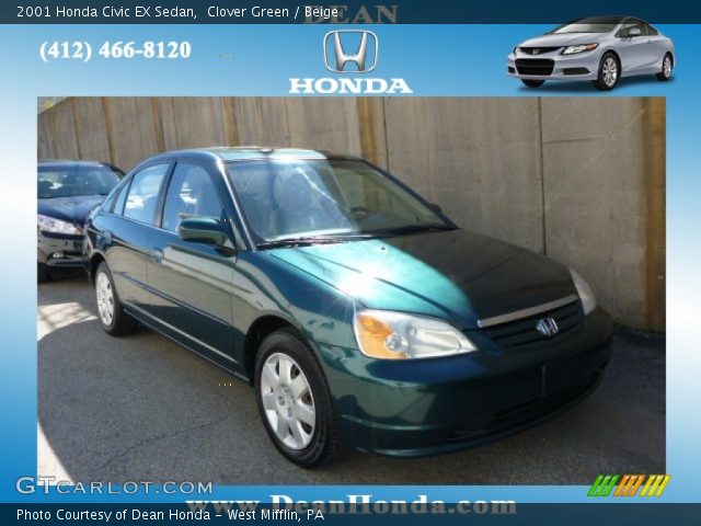 2001 Honda Civic EX Sedan in Clover Green