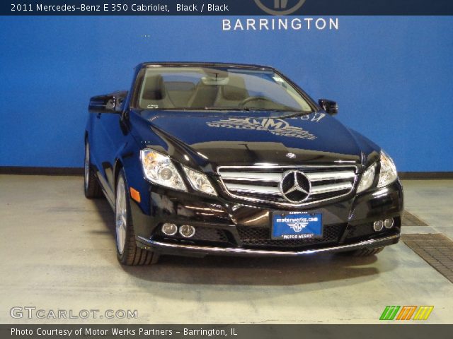 2011 Mercedes-Benz E 350 Cabriolet in Black