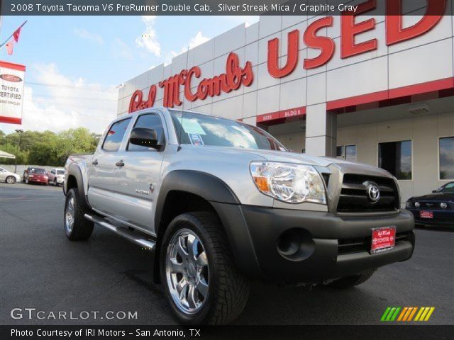 2008 Toyota Tacoma V6 PreRunner Double Cab in Silver Streak Mica