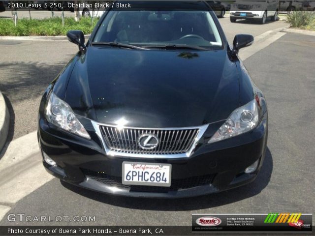 2010 Lexus IS 250 in Obsidian Black