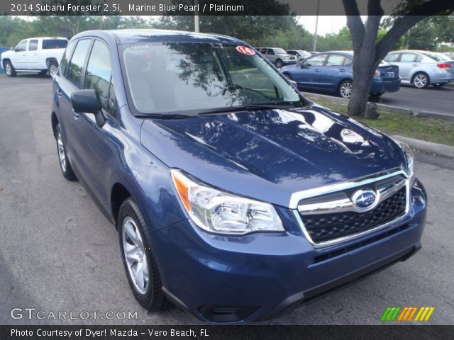 2014 Subaru Forester 2.5i in Marine Blue Pearl