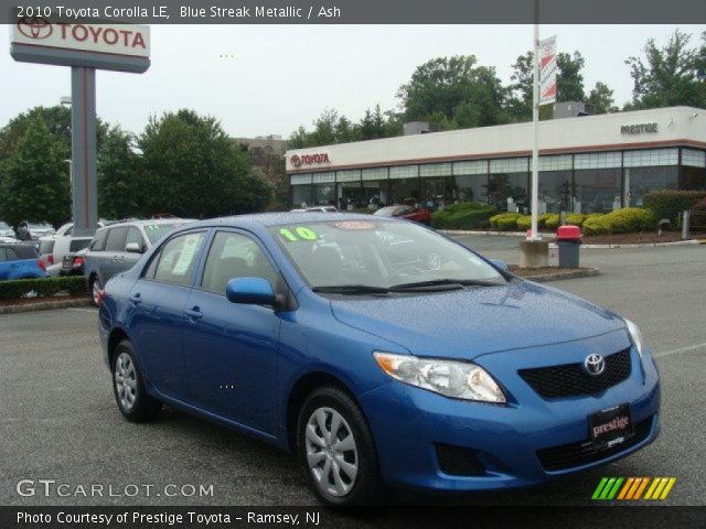 2010 Toyota Corolla LE in Blue Streak Metallic