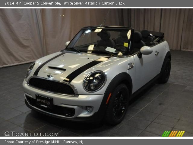 2014 Mini Cooper S Convertible in White Silver Metallic