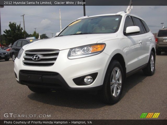 2012 Hyundai Santa Fe Limited in Glacier White