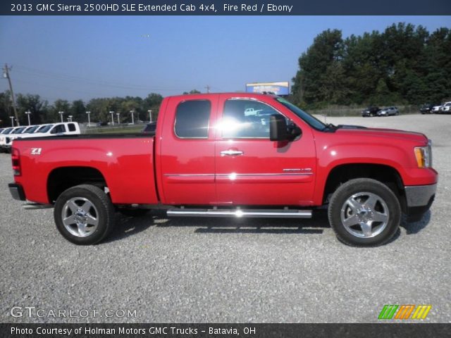 2013 GMC Sierra 2500HD SLE Extended Cab 4x4 in Fire Red