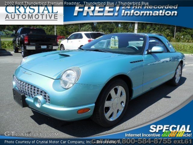 2002 Ford Thunderbird Premium Roadster in Thunderbird Blue