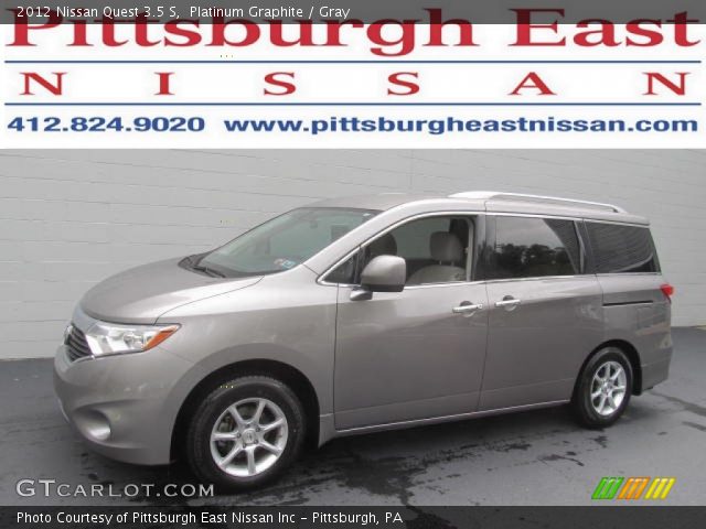 2012 Nissan Quest 3.5 S in Platinum Graphite
