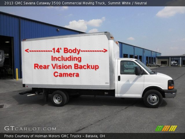 2013 GMC Savana Cutaway 3500 Commercial Moving Truck in Summit White