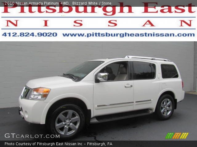 2010 Nissan Armada Platinum 4WD in Blizzard White