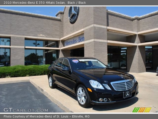 2010 Mercedes-Benz E 350 4Matic Sedan in Black
