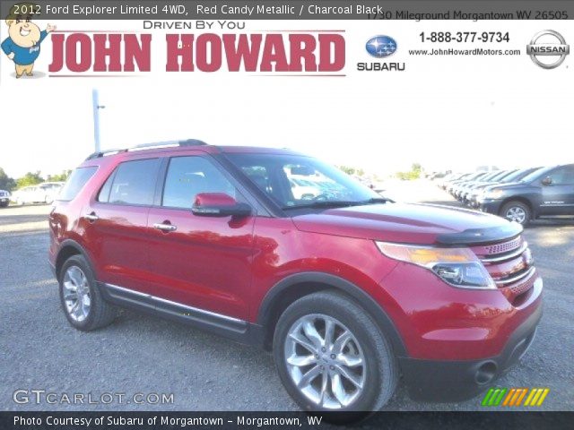 2012 Ford Explorer Limited 4WD in Red Candy Metallic