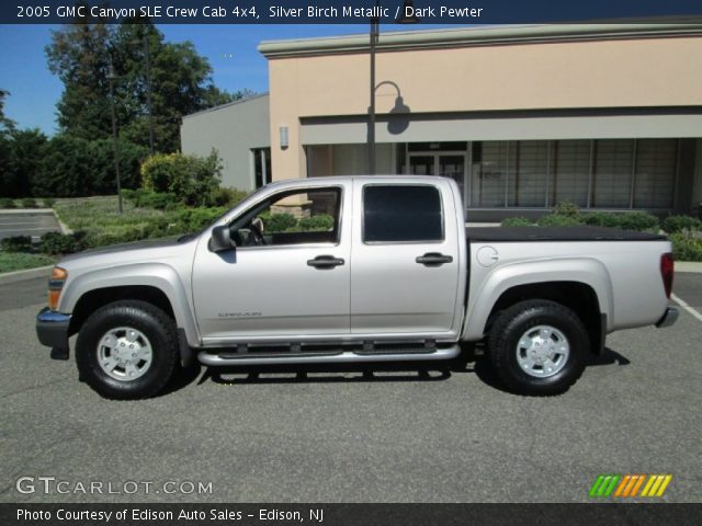 2005 GMC Canyon SLE Crew Cab 4x4 in Silver Birch Metallic