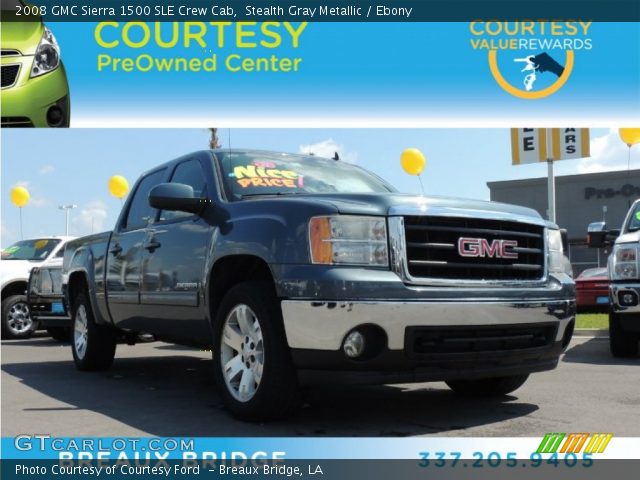 2008 GMC Sierra 1500 SLE Crew Cab in Stealth Gray Metallic