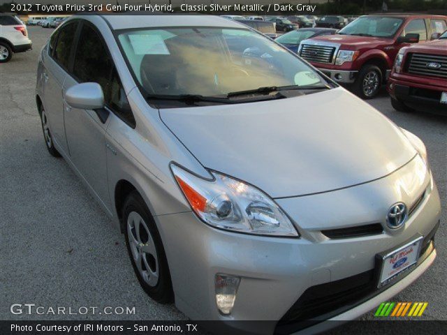 2012 Toyota Prius 3rd Gen Four Hybrid in Classic Silver Metallic