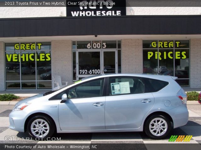 2013 Toyota Prius v Two Hybrid in Clear Sky Metallic
