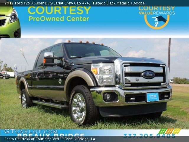 2012 Ford F250 Super Duty Lariat Crew Cab 4x4 in Tuxedo Black Metallic