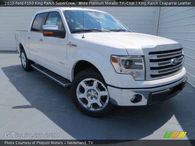 2013 Ford F150 King Ranch SuperCrew in White Platinum Metallic Tri-Coat