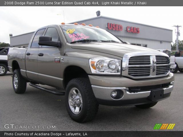 2008 Dodge Ram 2500 Lone Star Edition Quad Cab 4x4 in Light Khaki Metallic